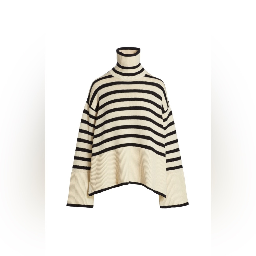 Signature Stripe Turtleneck Sweater